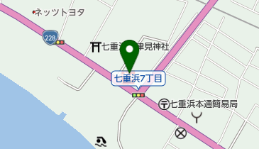 すき家 228号北斗七重浜店の地図画像