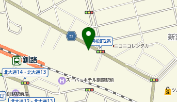 日産レンタカー 釧路駅北口ステーションの地図画像