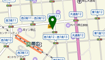 日産レンタカー 帯広駅前店の地図画像