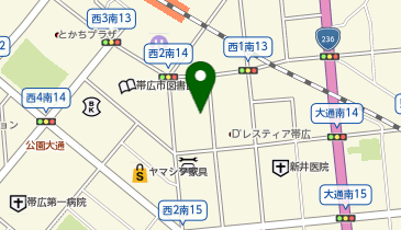 日産レンタカー 帯広駅南口ステーションの地図画像
