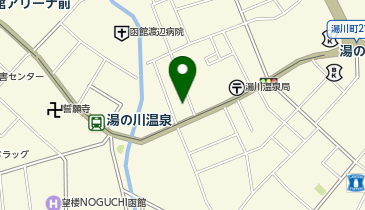 日産レンタカー 湯の川温泉ステーションの地図画像