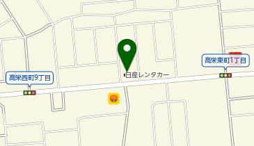 日産レンタカー 北見店(セルフライドゴー専用)の地図画像