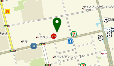 日産レンタカー 仙台北四番丁駅前ステーションの地図画像
