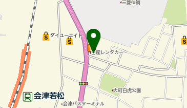 日産レンタカー 会津若松店(提携サイト予約専用)の地図画像