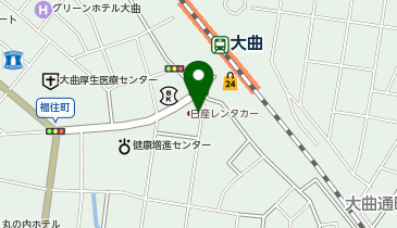 日産レンタカー 大曲駅前店の地図画像