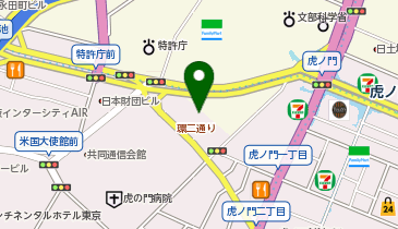 日産レンタカー 虎ノ門店の地図画像