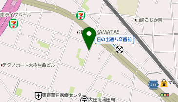 日産レンタカー 南蒲田ステーションの地図画像