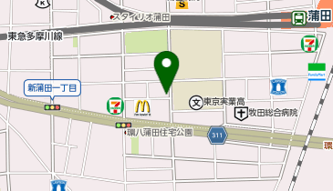 日産レンタカー 蒲田駅南口ステーションの地図画像