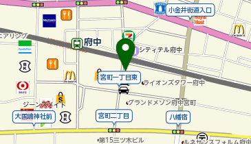 日産レンタカー 府中駅前店の地図画像