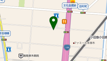 日産レンタカー 厚木市恩名1丁目ステーションの地図画像