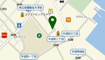 日産レンタカー 県立大学前ステーションの地図画像