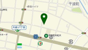 日産レンタカー 宇都宮大通りステーションの地図画像