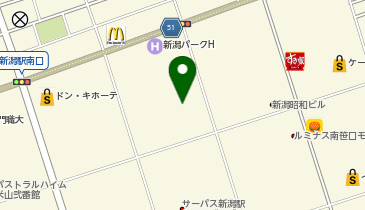 日産レンタカー 新潟駅南ステーションの地図画像