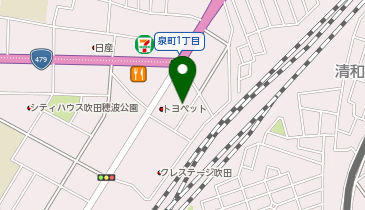 日産レンタカー 阪急吹田駅南ステーションの地図画像