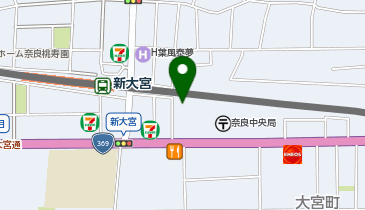 日産レンタカー 近鉄新大宮駅前ステーションの地図画像