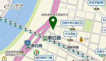 日産レンタカー 新白島駅前ステーションの地図画像