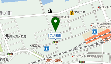 日産レンタカー 高松浜ノ町ステーションの地図画像