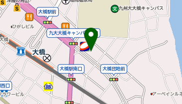 日産レンタカー 大橋駅前店の地図画像