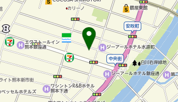 日産レンタカー 熊本中央街ステーションの地図画像