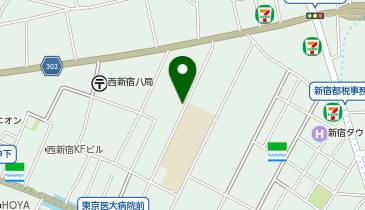 日産レンタカー 西新宿8丁目第1駐車場 ステーションの地図画像