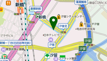 日産レンタカー 汐留タワー ステーションの地図画像