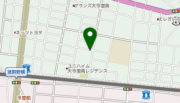 日産レンタカー P.ZONE大今里駅南第2ステーションの地図画像