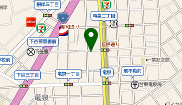 日産レンタカー クレイシア入谷竜泉 ステーションの地図画像