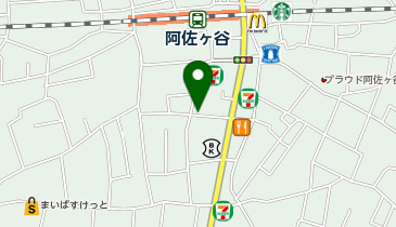 日産レンタカー NPC24H阿佐ケ谷南3丁目第3パーキング ステーションの地図画像