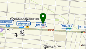 日産レンタカー P.ZONE都島通第2ステーションの地図画像