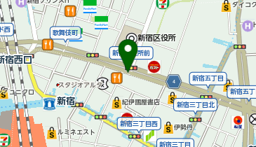日産レンタカー 新宿サブナード駐車場ステーションの地図画像