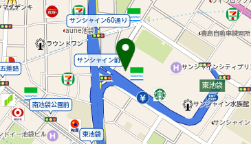 日産レンタカー サンシャインパーキングステーションの地図画像