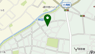 日産レンタカー ショウワパーク北新宿4丁目 ステーションの地図画像