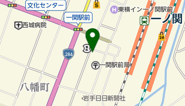 オリックスレンタカー 一ノ関駅前店の地図画像