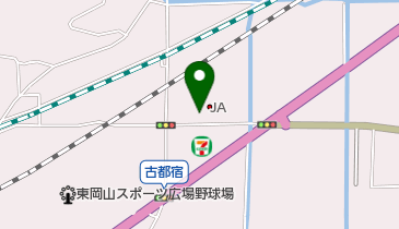 オリックスレンタカー 東岡山カウンターの地図画像