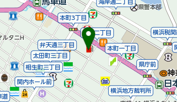 オリックスレンタカー 横浜本町SSカウンターの地図画像