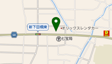 オリックスレンタカー 七宝下田SSカウンターの地図画像