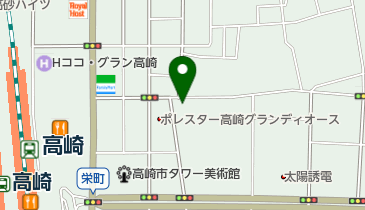 オリックスレンタカー 高崎駅東口カウンターの地図画像