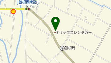 オリックスレンタカー 安濃SSカウンターの地図画像
