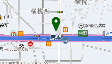 オリックスレンタカー 近鉄荒本駅前店の地図画像