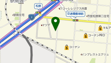 オリックスレンタカー 兵庫駅南店の地図画像