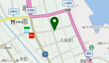 オリックスレンタカー 清水店の地図画像