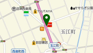 オリックスレンタカー 沼津上香貫SSカウンターの地図画像