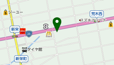 オリックスレンタカー 豊橋セルフ新栄SSカウンターの地図画像