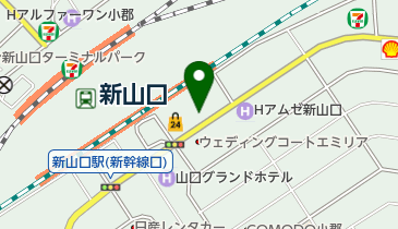 オリックスレンタカー 新山口駅新幹線口東店の地図画像