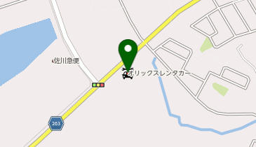 オリックスレンタカー 泉インター店の地図画像