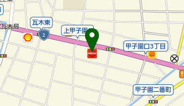 オリックスレンタカー 甲子園カウンターの地図画像