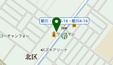 WORKMAN Plus 札幌新川店の地図画像