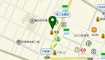ワークマン #ワークマン女子 東急百貨店吉祥寺店の地図画像