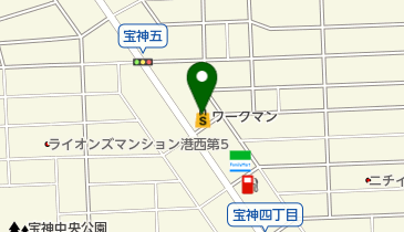 ワークマン 名古屋港宝神店の地図画像