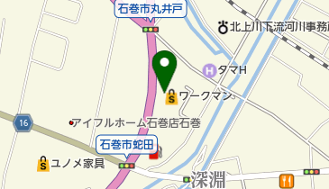 ワークマン 石巻蛇田店の地図画像